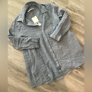 Dusty Blue ZARA mini Dress!